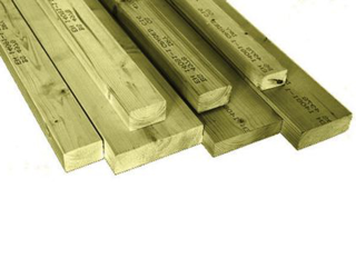 45x195mm (Nom 47x200mm) KD Regularised Carcassing Treated C24 PEFC