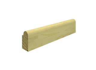 14x27mm (Nom 19x32mm) Redwood Staff Bead FSC