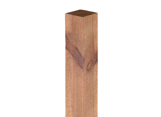HOMEGROWN BROWN POST 100x100x2400mm FSC