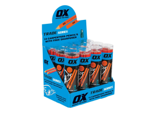 Ox Trade Medium Lead Carpenters Pencil (Pack 10)